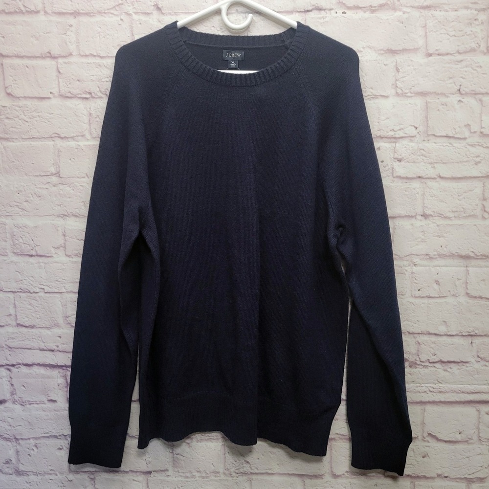 NEW J Crew Lambswool Blend Crewneck Sweater Mens XL Pullover Preppy Cozy Travel